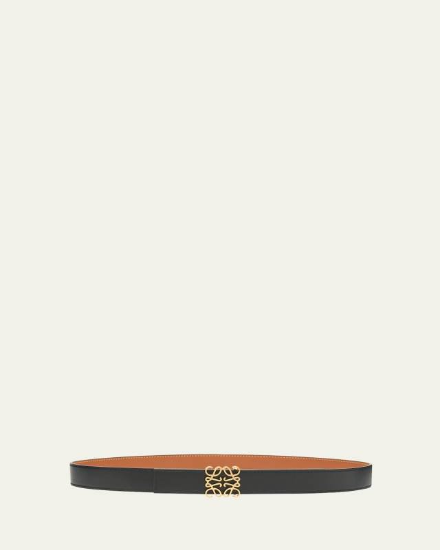 Anagram Reversible Leather Belt